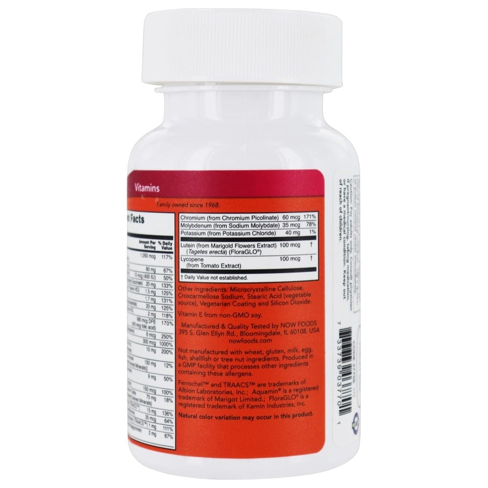 Now Foods Daily Vits, Multivitaminas y Minerales - 100 Tabletas - Imagen 3