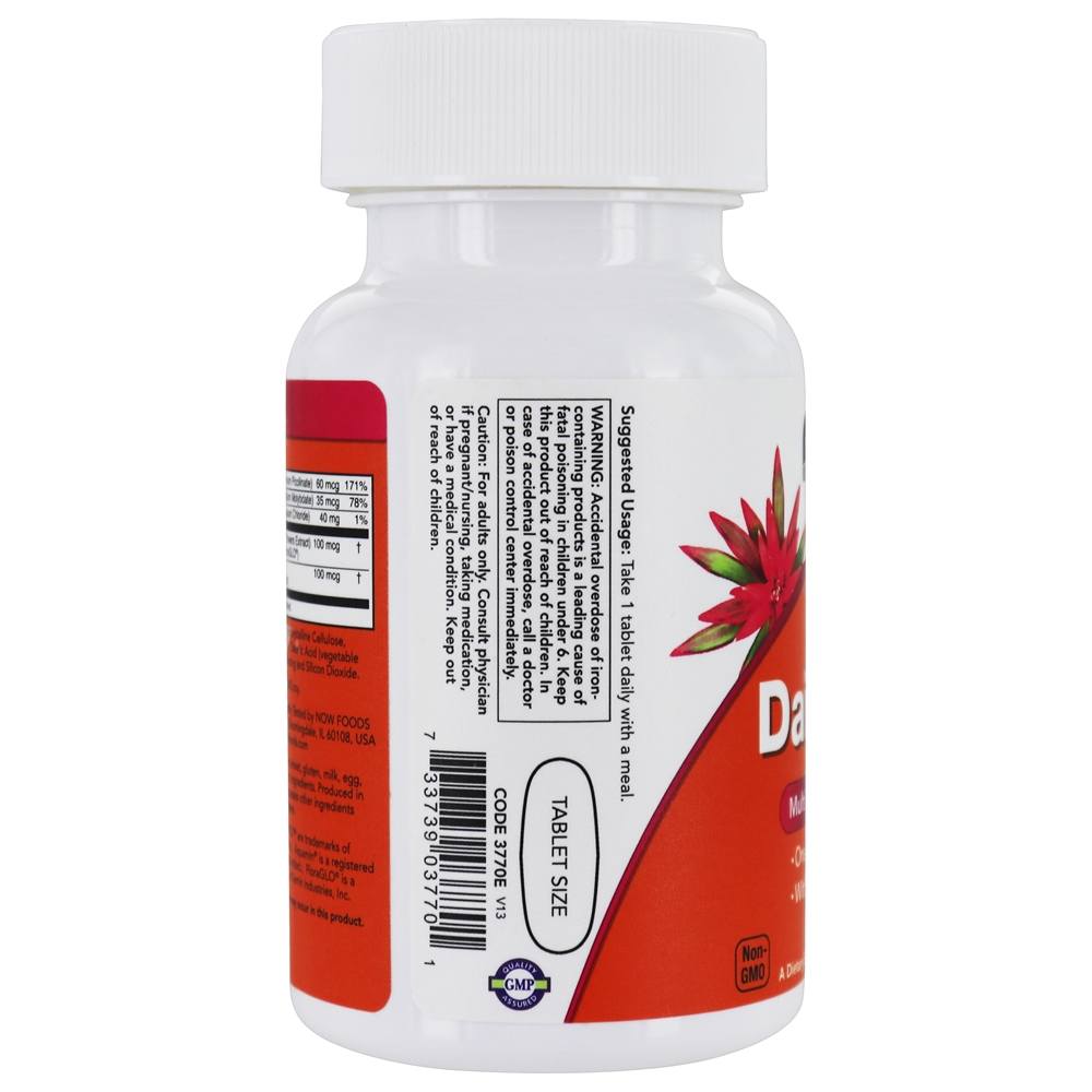 Now Foods Daily Vits, Multivitaminas y Minerales - 100 Tabletas - Imagen 4