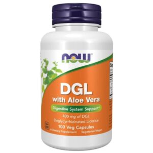 Now Foods DGL 400 mg con Aloe Vera - 100 Cápsulas