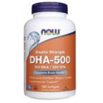 Now Foods DHA-500 Doble Fuerza - 180 Cápsulas Blandas