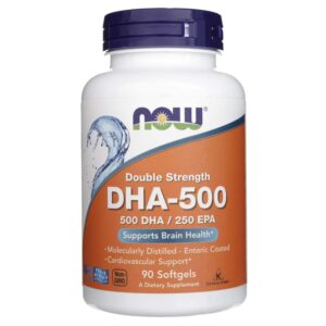 Now Foods DHA-500 Doble potencia - 90 cápsulas blandas