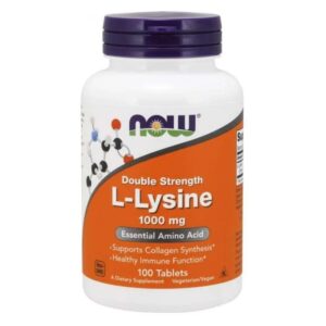 Now Foods L-Lisina Doble Potencia 1000 mg - 100 Tabletas