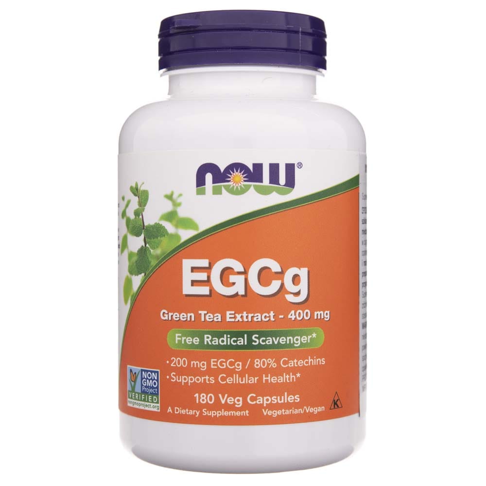 Now Foods EGCg Extracto de té verde 400 mg - 180 cápsulas vegetales