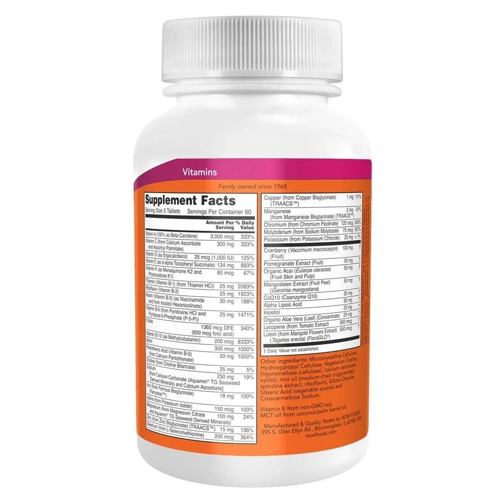 Now Foods EVE Vitaminas Múltiples para la Mujer - 180 Tabletas - Imagen 2