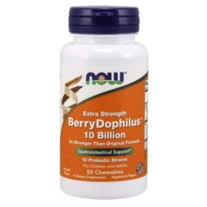 Now Foods Extra Strenght BerryDophilus - 50 Masticables