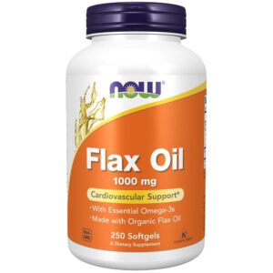 Now Foods Aceite de lino 1000 mg - 250 cápsulas blandas
