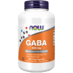 Now Foods GABA 500 mg - 200 Cápsulas Vegetales