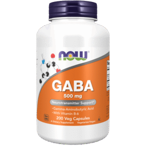 Now Foods GABA 500 mg - 200 Cápsulas Vegetales
