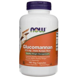 Now Foods Glucomanano 575 mg - 180 Cápsulas Vegetales