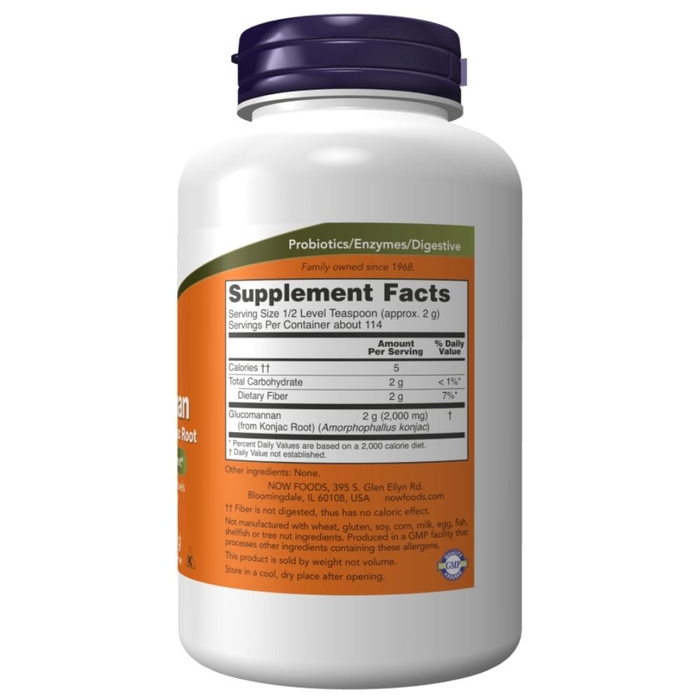 Now Foods Glucomanano Puro en Polvo - 227 g - Imagen 2