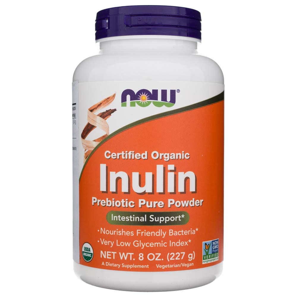 Now Foods Inulina Prebiótica Pura en Polvo, BIO - 227 g