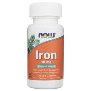 Now Foods Hierro 18 mg - 120 Cápsulas Vegetales