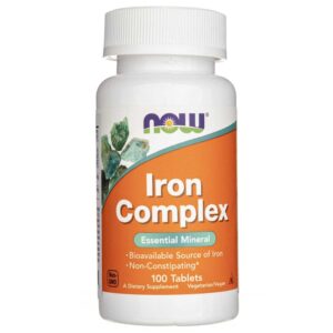 Now Foods Complejo de Hierro - 100 Tabletas