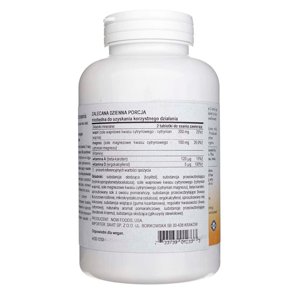 Now Foods Kid Cal Masticables - 100 Tabletas - Imagen 2