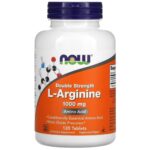 Now Foods L-arginina 1000 mg - 120 comprimidos