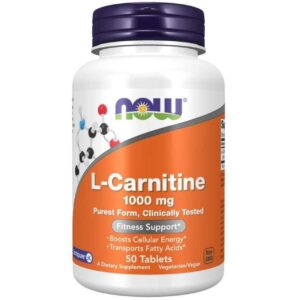 Now Foods L-Carnitina 1000 mg - 50 comprimidos