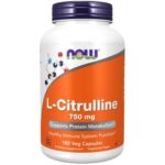 Now Foods L-citrulina 750 mg - 180 cápsulas vegetales