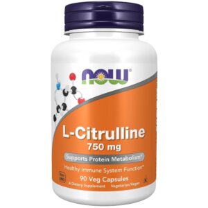 Now Foods L-Citrulina 750 mg - 90 cápsulas vegetales