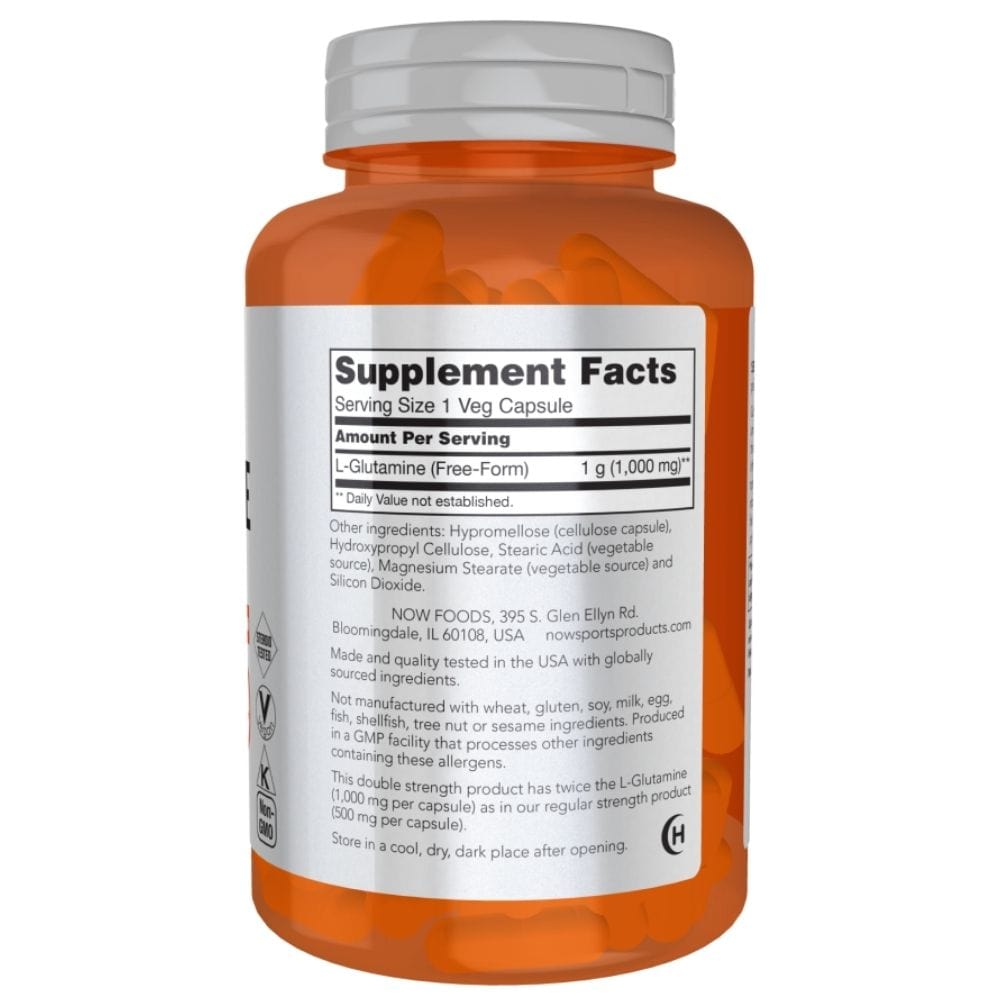 Now Foods L-Glutamina 1000 mg - 120 cápsulas vegetales - Imagen 2