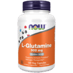 Now Foods L-Glutamina 500 mg - 120 Cápsulas Vegetales