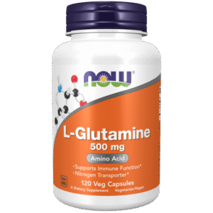 Now Foods L-Glutamina 500 mg - 120 Cápsulas Vegetales