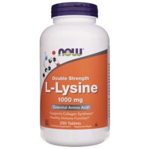 Now Foods L-Lisina 1000 mg - 250 Tabletas