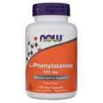 Now Foods L-Fenilalanina 500 mg - 120 Cápsulas Vegetales