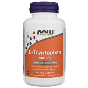 Now Foods L-triptófano 500 mg - 60 cápsulas vegetales