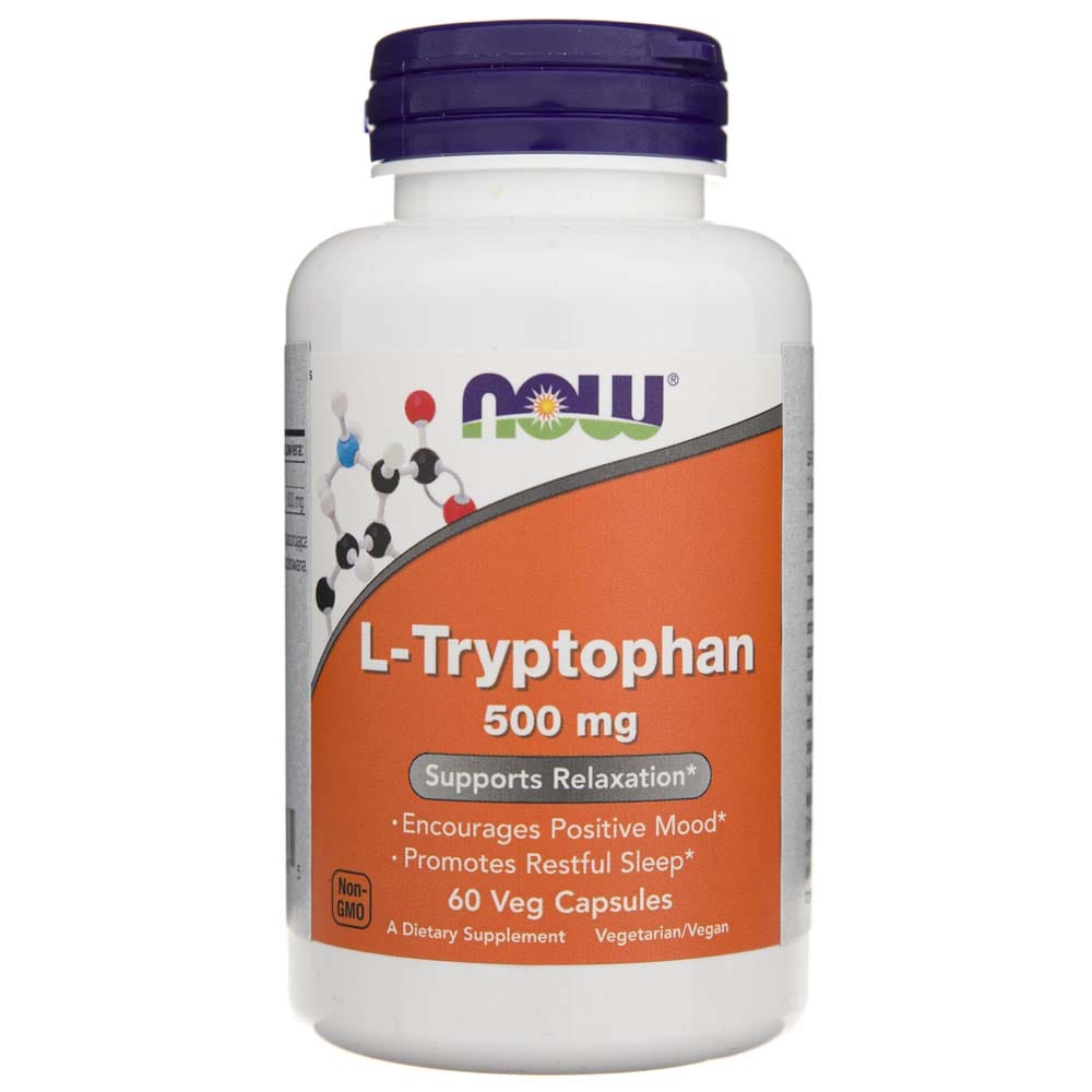 Now Foods L-triptófano 500 mg - 60 cápsulas vegetales