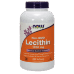 Now Foods Lecitina No OGM 1200 mg - 200 Cápsulas blandas