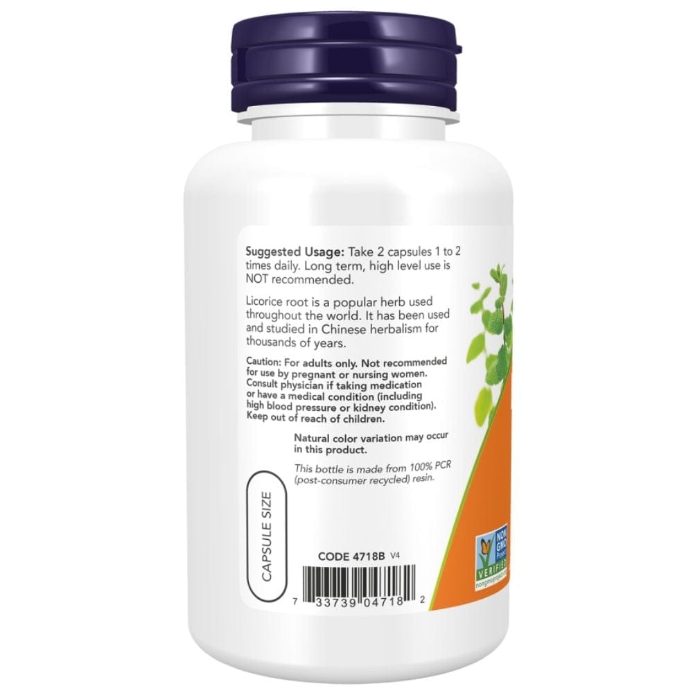 Now Foods Regaliz Raíz 450 mg - 100 Cápsulas - Imagen 3