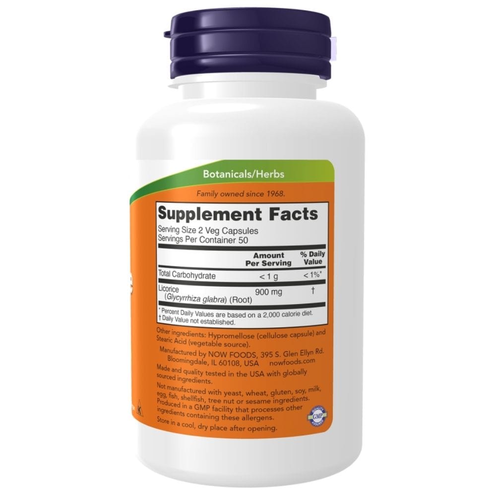 Now Foods Regaliz Raíz 450 mg - 100 Cápsulas - Imagen 2