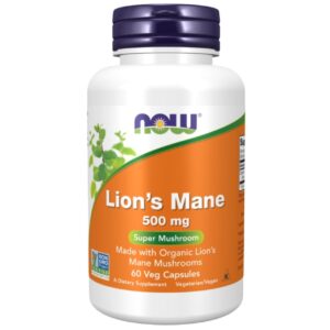 Now Foods Melena de león (Hericium Erinaceus) 500 mg – 60 cápsulas
