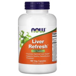 Now Foods Liver Refresh - 180 Cápsulas Vegetales