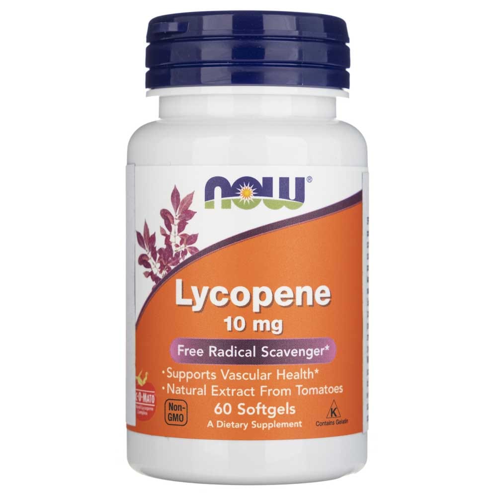 Now Foods Licopeno 10 mg - 60 Cápsulas blandas