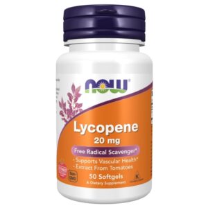 Now Foods Licopeno 20 mg - 50 cápsulas blandas