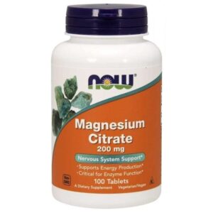 Now Foods Citrato de magnesio 200 mg - 100 Tabletas