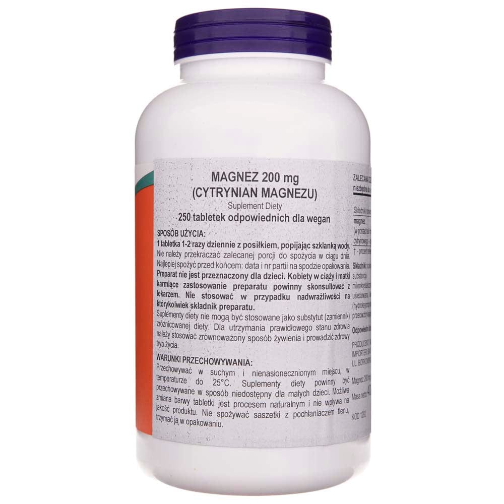 Now Foods Citrato de magnesio 200 mg - 250 Tabletas - Imagen 3