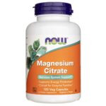 Now Foods Citrato de magnesio 400 mg - 120 cápsulas vegetales