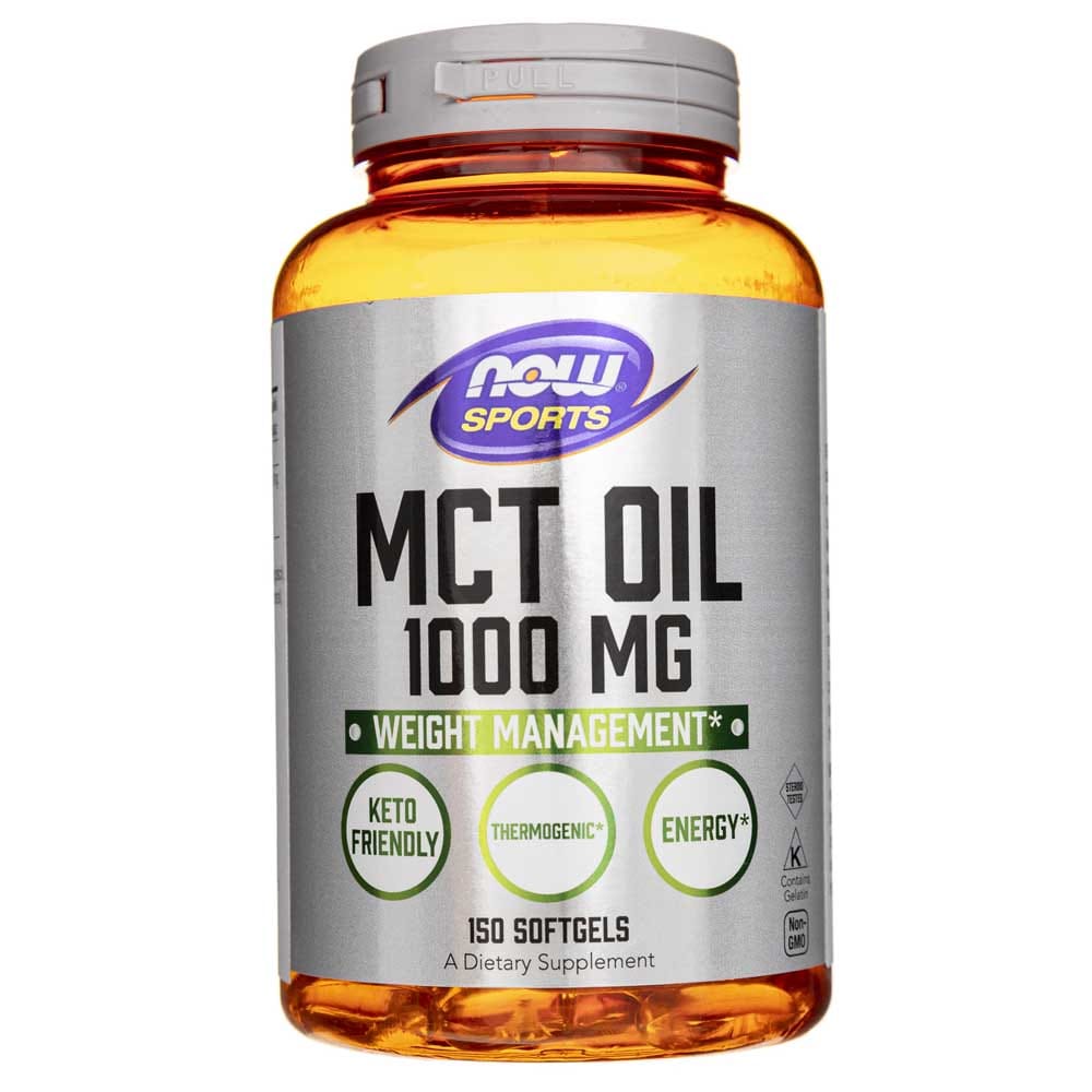 Now Foods Aceite MCT 1000 mg - 150 Cápsulas blandas