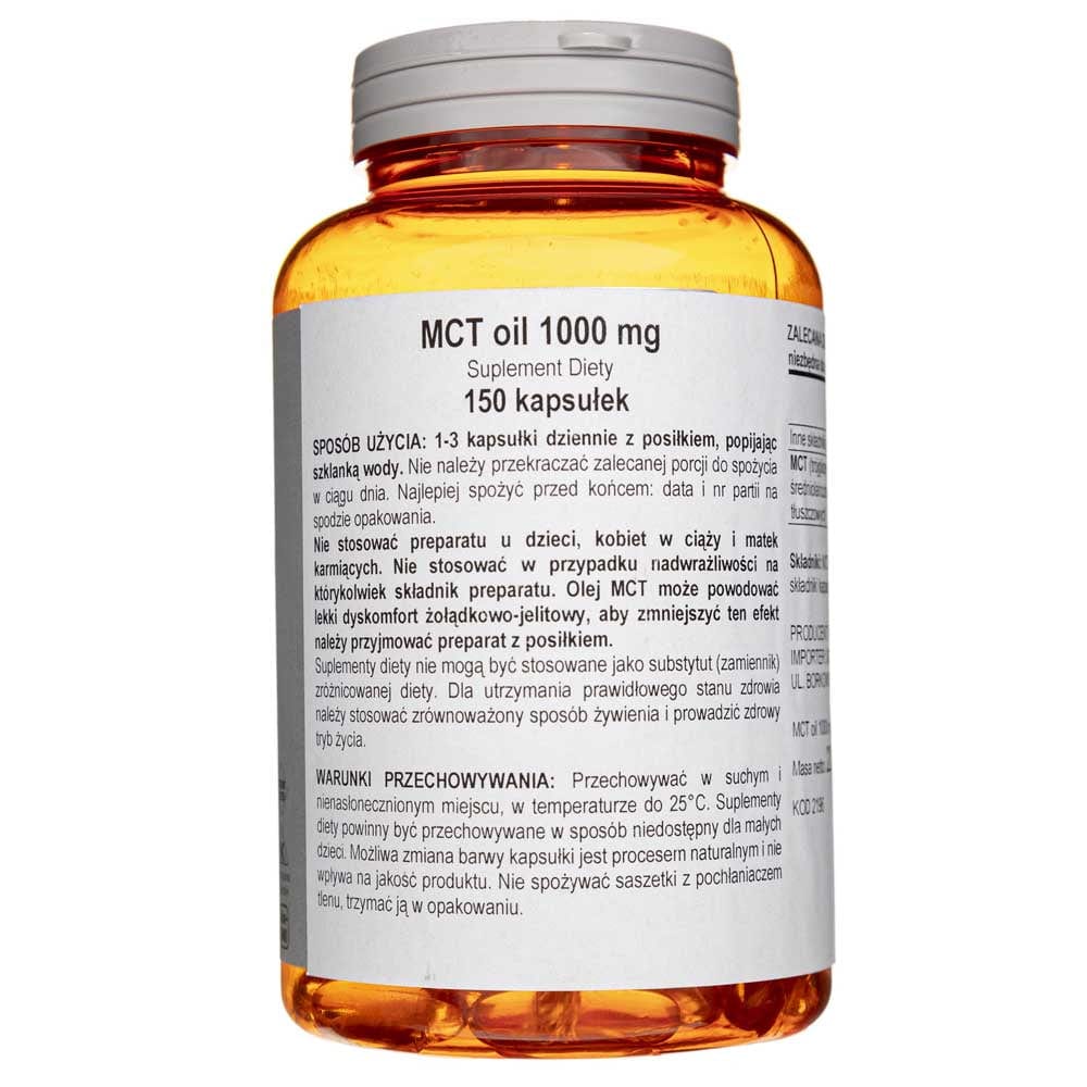 Now Foods Aceite MCT 1000 mg - 150 Cápsulas blandas - Imagen 3