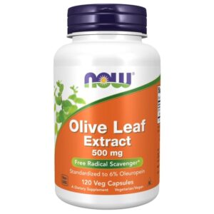 Now Foods Extracto de Hoja de Olivo 500 mg - 120 Cápsulas Vegetales