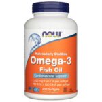 Now Foods Omega-3, 180 EPA / 120 DHA - 200 Cápsulas blandas