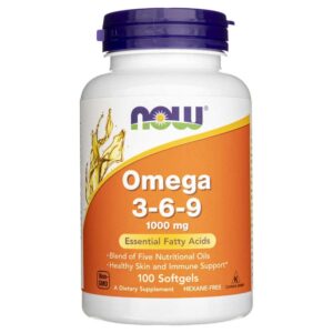 Now Foods Omega 3-6-9 1000 mg - 100 Cápsulas blandas