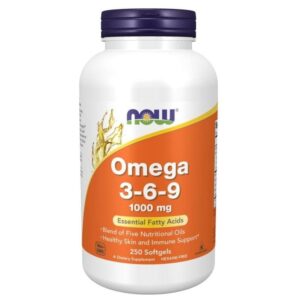 Now Foods Omega 3-6-9 1000 mg - 250 Cápsulas blandas