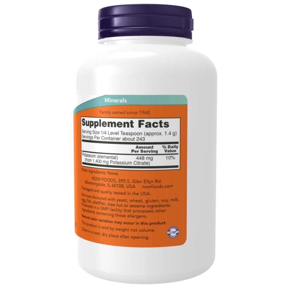 Now Foods Citrato de potasio en polvo - 340 g - Imagen 2