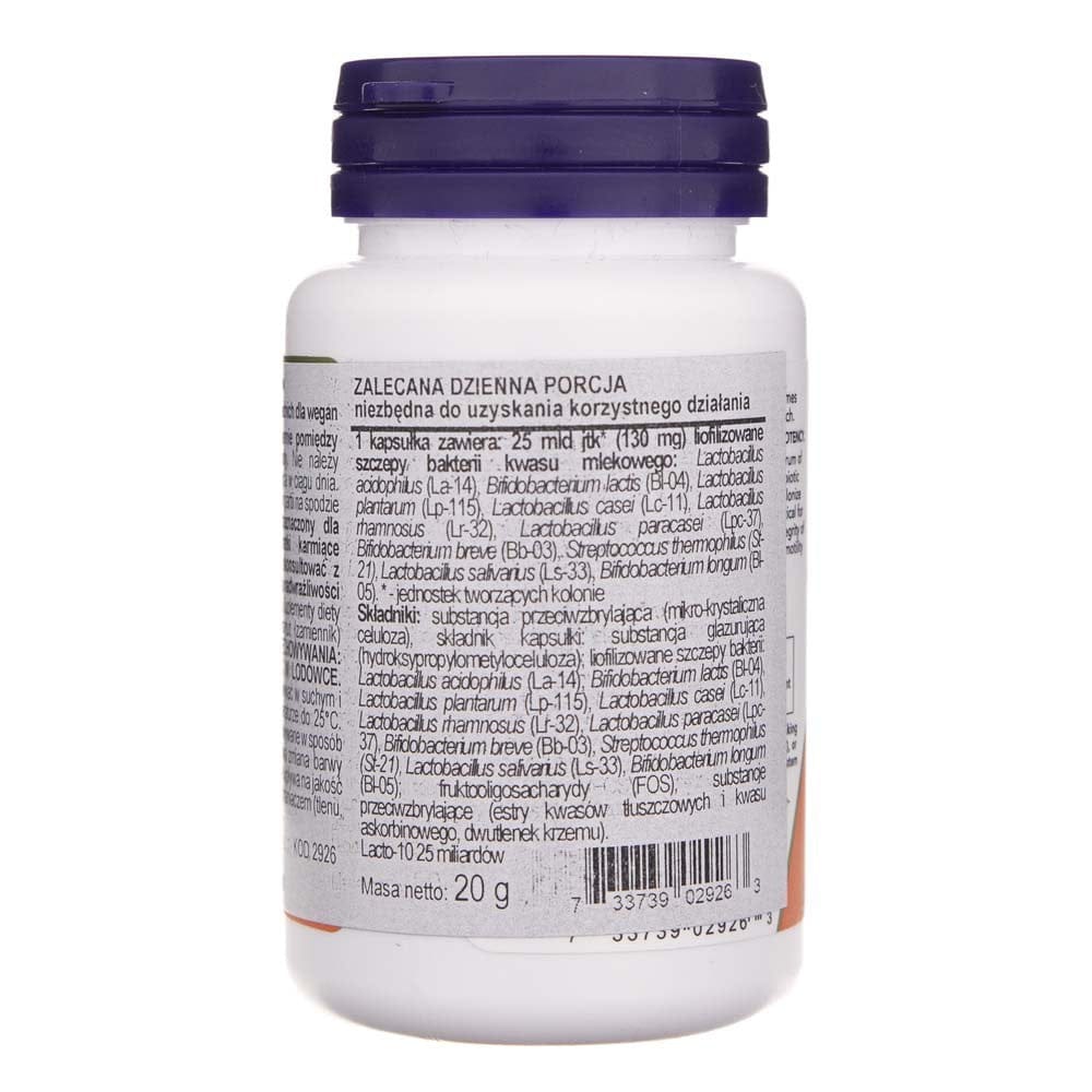 Now Foods Probiotic-10 (Probiotic) 25 000 millones – 50 cápsulas vegetales - Imagen 3