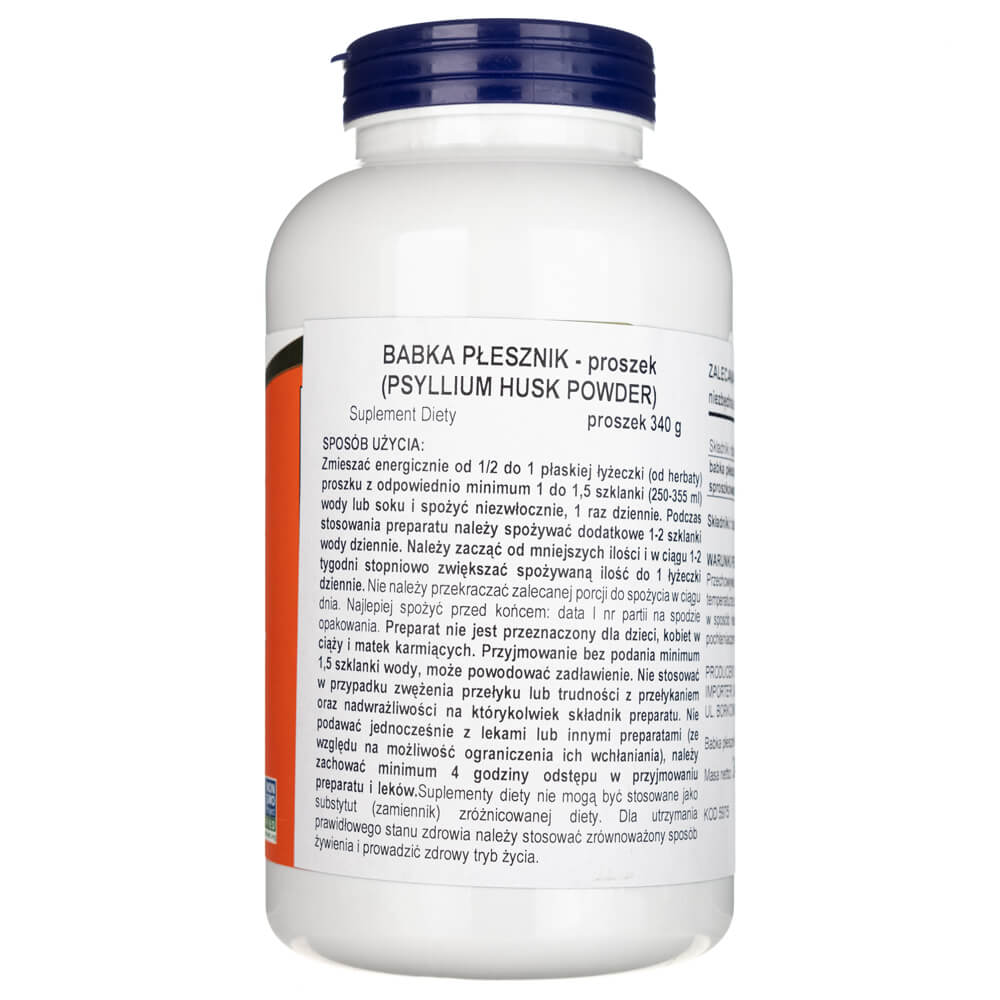 Now Foods Cáscara de Psyllium en polvo - 340g - Imagen 2