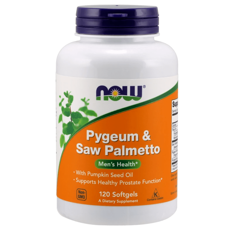 Now Foods Pygeum & Saw Palmetto - 120 Cápsulas