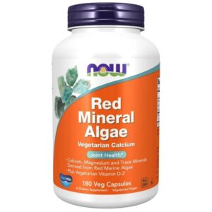 Now Foods Algas Minerales Rojas Aquamin ® - 180 Cápsulas